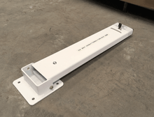 Load image into Gallery viewer, Fold Down Bollards - Key Lockable - base plated bollards, bollards, collapsible bollards, fixed bollards, fold down bollards, lockable bollards, parking bollards, surface mount bollards - Australian Bollards