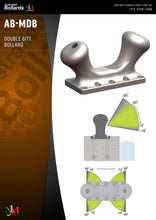 Load image into Gallery viewer, Mooring Bollards - Double Bitt Bollard - mooring bollards - Australian Bollards