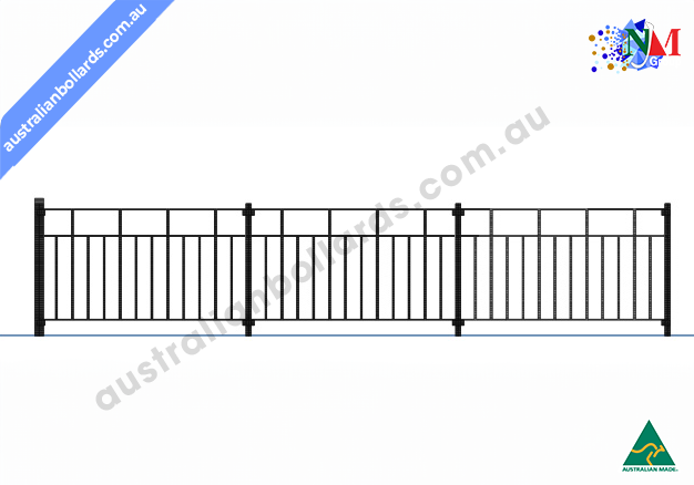 RHINO SECURITY FENCING PEDESTRIAN BARRIER