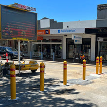 Load image into Gallery viewer, omni-stop-energy-absorbing-bollard-bollards-fixed-bollards-sub-surface-mounted-bollards-australian-bollards

