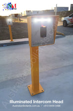 Load image into Gallery viewer, Access Control System - Card Reader Post &amp; Head - Access Control, base plated bollards, forklift pedestrian warehouse safety, gooseneck card readers, surface mount bollards, Warehouse products - Australian Bollards  
