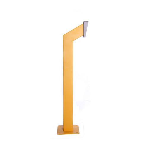 Access Control System - Single Height Car Post Single Bend Head - Access Control, base plated bollards, forklift pedestrian warehouse safety, gooseneck card readers, surface mount bollards, Warehouse products - Australian Bollards  