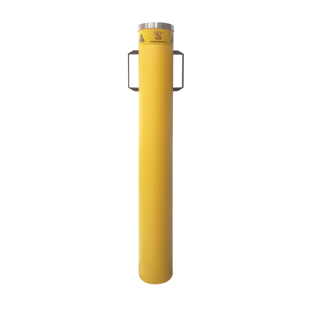 Anti-Ram Raid Access Control Removable Key Lockable Bollard - AB-WTKL140-Y - anti ram raid roller door lock down kits, bollards, high impact bollards, Ram Raid bollards, removable bollards, sub-surface mounted bollards - Australian Bollards  