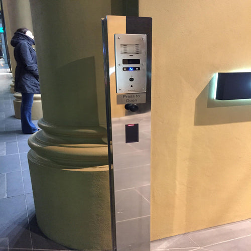 Architecturally Designed Intercom Bollards - bollards, intercom bollards, keypad bollards, stainless steel bollards - Australian Bollards  