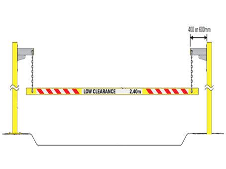 Asset Protection - DIY Height Marker - barriers, forklift pedestrian warehouse safety, height bar, property & asset protection, Warehouse products - Australian Bollards  