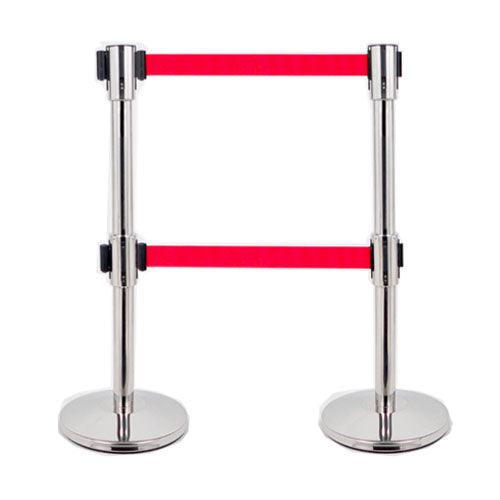 Belt Stanchions - Retractable Belt Railings - crowd control stanchions - Australian Bollards  