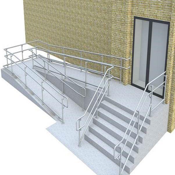 Disabled & Wheel Chair Users Stair Handrails - disabled users ramps handrails, disabled users stair handrails - Australian Bollards  