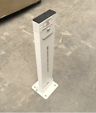 Fold Down Bollards - Key Lockable - base plated bollards, bollards, collapsible bollards, fixed bollards, fold down bollards, lockable bollards, parking bollards, surface mount bollards - Australian Bollards  