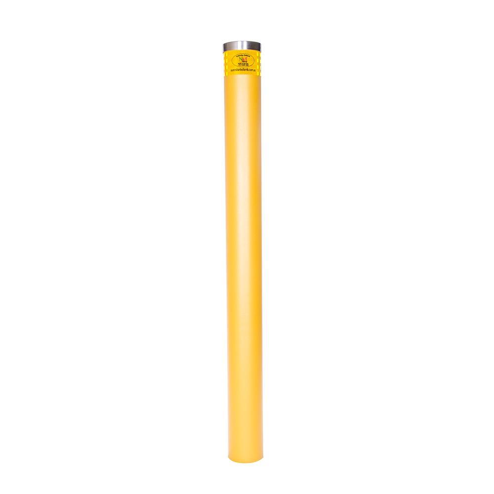 High Impact Energy Absorbing Bollard - AB-HI140-1300Y - Access Control, bollards, high impact bollards, lockable bollards, removable bollards, stainless steel bollards - Australian Bollards  