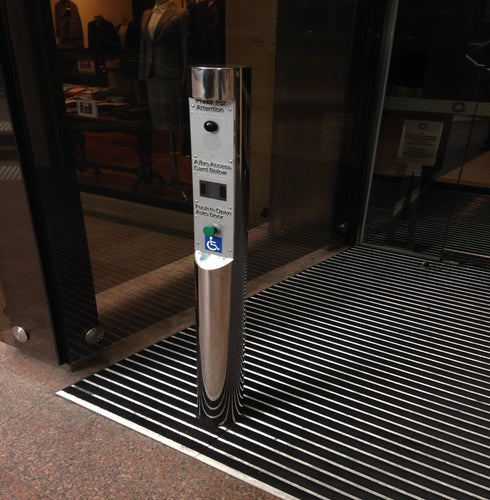 Intercom Bollards - DDA Compliant - bollards, intercom bollards, keypad bollards, stainless steel bollards - Australian Bollards  