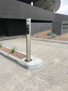 Intercom Bollards - DDA Compliant - bollards, intercom bollards, keypad bollards, stainless steel bollards - Australian Bollards  