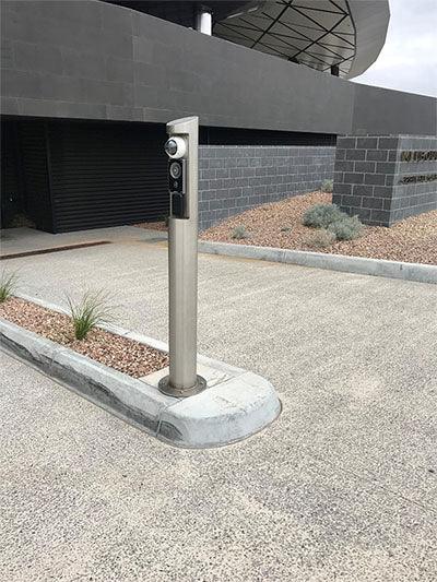 Intercom Bollards - DDA Compliant - bollards, intercom bollards, keypad bollards, stainless steel bollards - Australian Bollards  