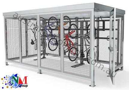 Ned Kelly PeaPod Parkiteer Bike Shelter - bike shelters, ned kelly bike shelter - Australian Bollards  