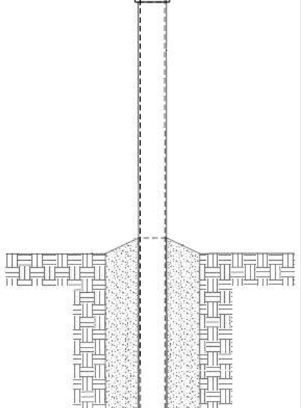 Non-Conductive Cable Route Marker Post