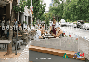 Pop Up Street Furniture - streetscape bollards, VBIED bollards - Australian Bollards  