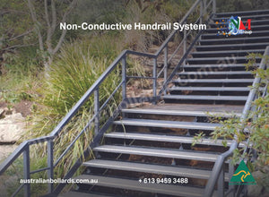 RailX Non-Conductive Rail System - custom made, handrails - Australian Bollards  