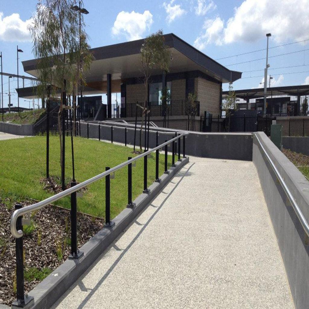 Ramp Handrails - balustrades, custom made, handrails - Australian Bollards  