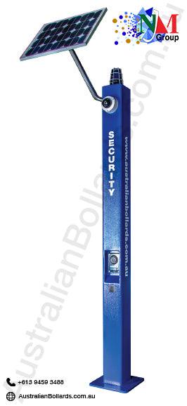 Solar Power Emergency Help Point Bollard - base plated bollards, bollards, emergency help point bollards - Australian Bollards  