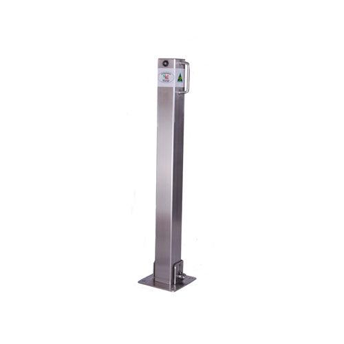 Stainless Steel Bollard - Foldable - base plated bollards, bollards, collapsible bollards, fixed bollards, fold down bollards, lockable bollards, parking bollards, stainless steel bollards, surface mount bollards - Australian Bollards  