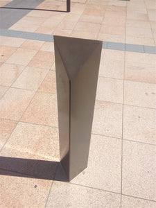 Stainless Steel - Designer Edge Bollard - bollards, designer bollards, stainless steel bollards - Australian Bollards  