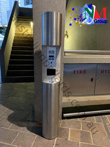 Stainless Steel - Intercom Bollards - bollards, intercom bollards, keypad bollards, stainless steel bollards - Australian Bollards  