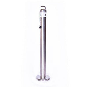 Stainless Steel - My Space Bollard - base plated bollards, bollards, my space bollard, removable bollards, stainless steel bollards, surface mount bollards - Australian Bollards  