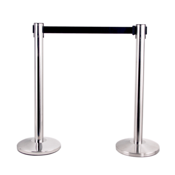 Tensile Retractable Belt Barrier - Belt Stanchions - COVID-19 Range, crowd control stanchions, tensile retractable belt barrier - Australian Bollards  