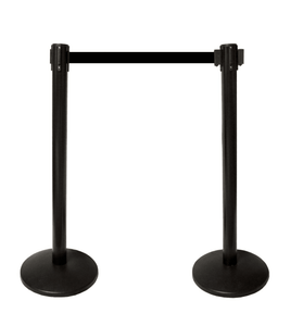 Tensile Retractable Belt Barrier - Belt Stanchions - COVID-19 Range, crowd control stanchions, tensile retractable belt barrier - Australian Bollards  