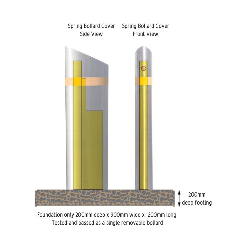 Trident Bollard System - trident bollards, VBIED bollards - Australian Bollards  